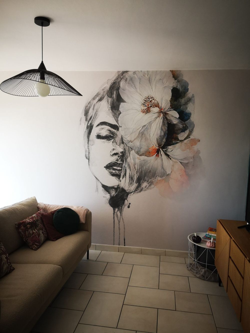 Vrouw met bloemen