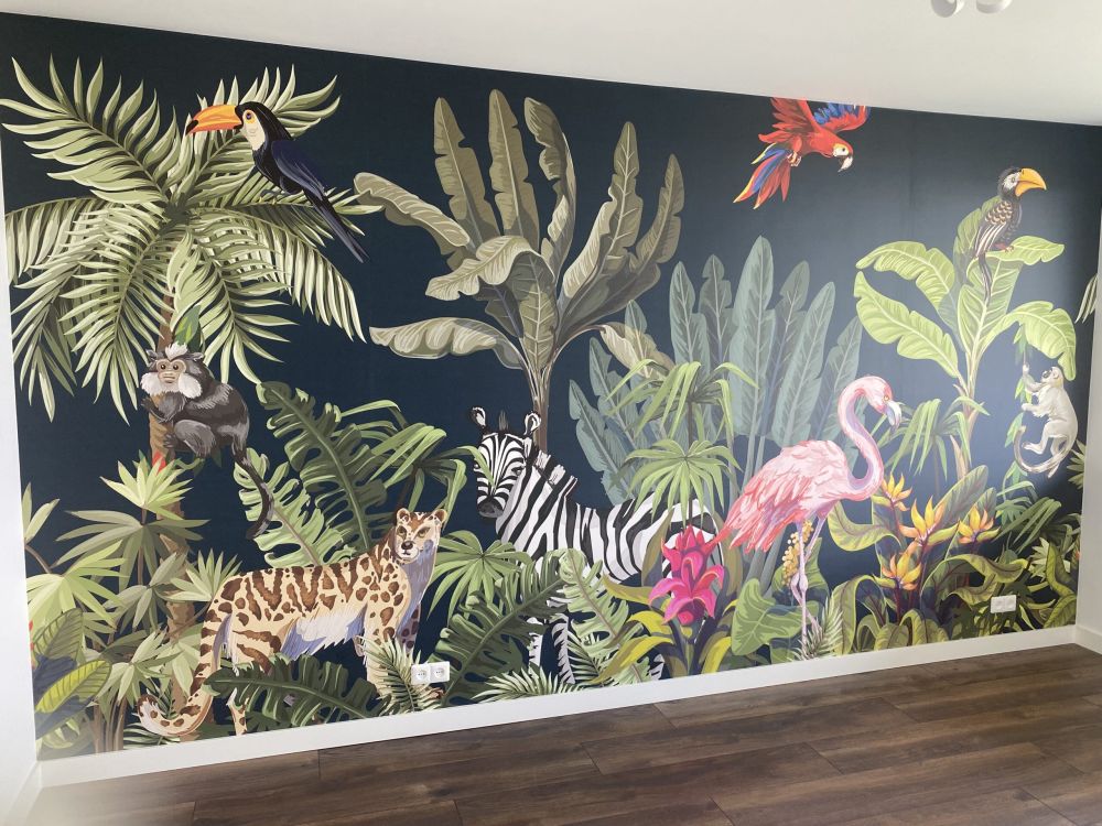 Gekleurde jungle dieren