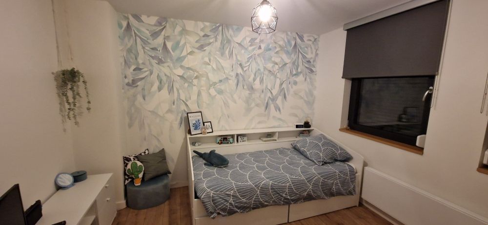 Pastelkleurige waterverf bladeren