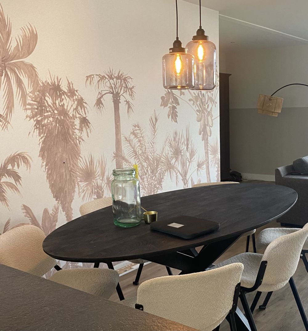 Jungle thema in taupe