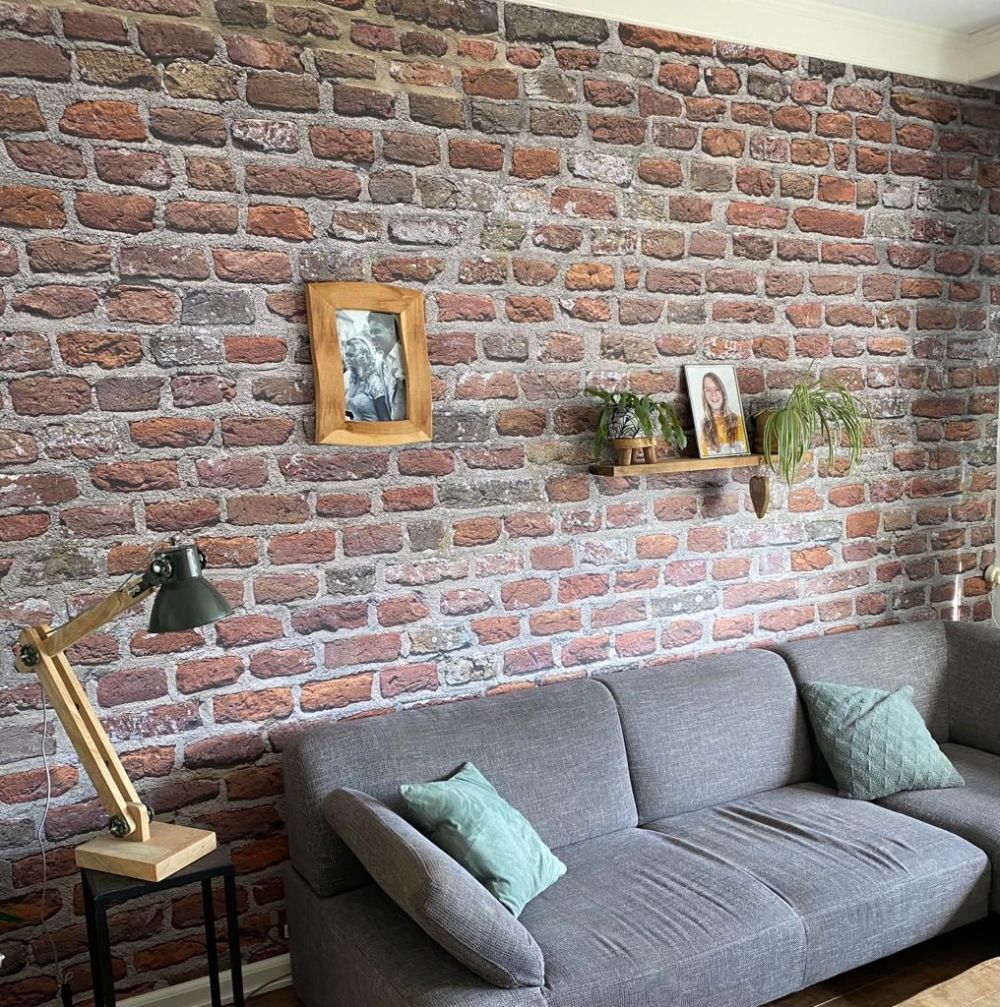 Gerestaureerde muur 