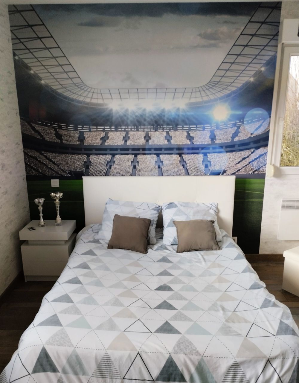 Stadion met een open dak