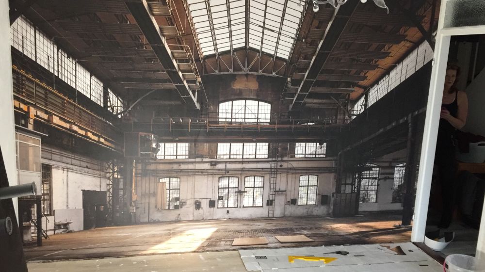 Verlaten industriële hal