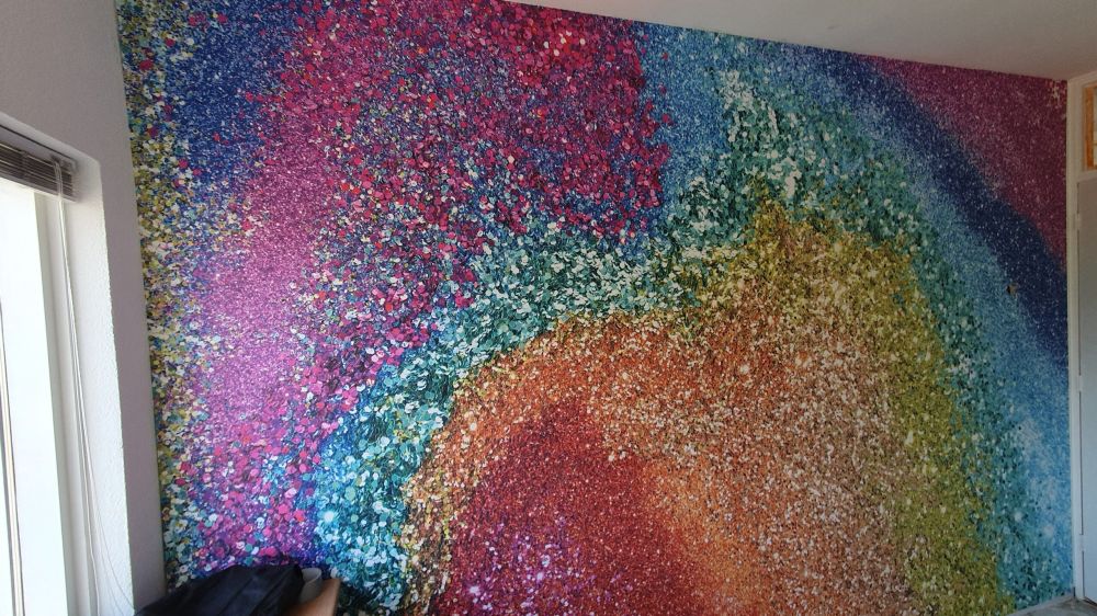 Regenboog glitters