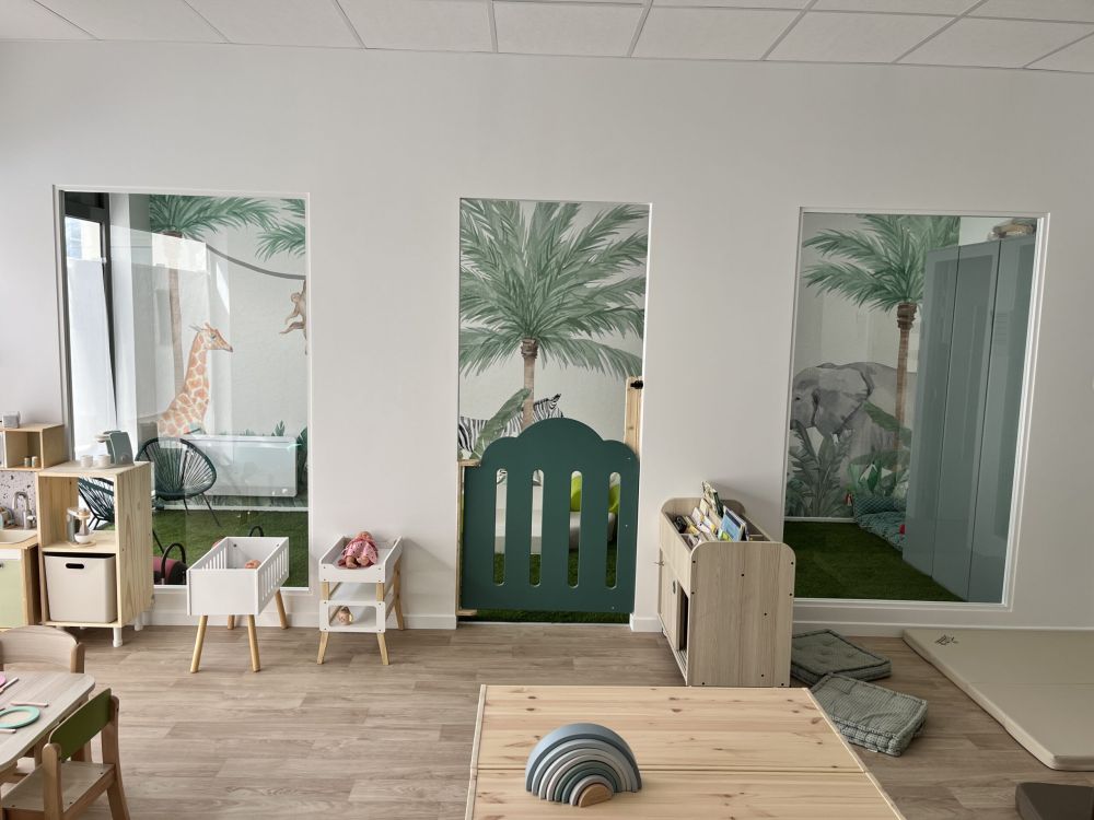 Dieren en palmbomen