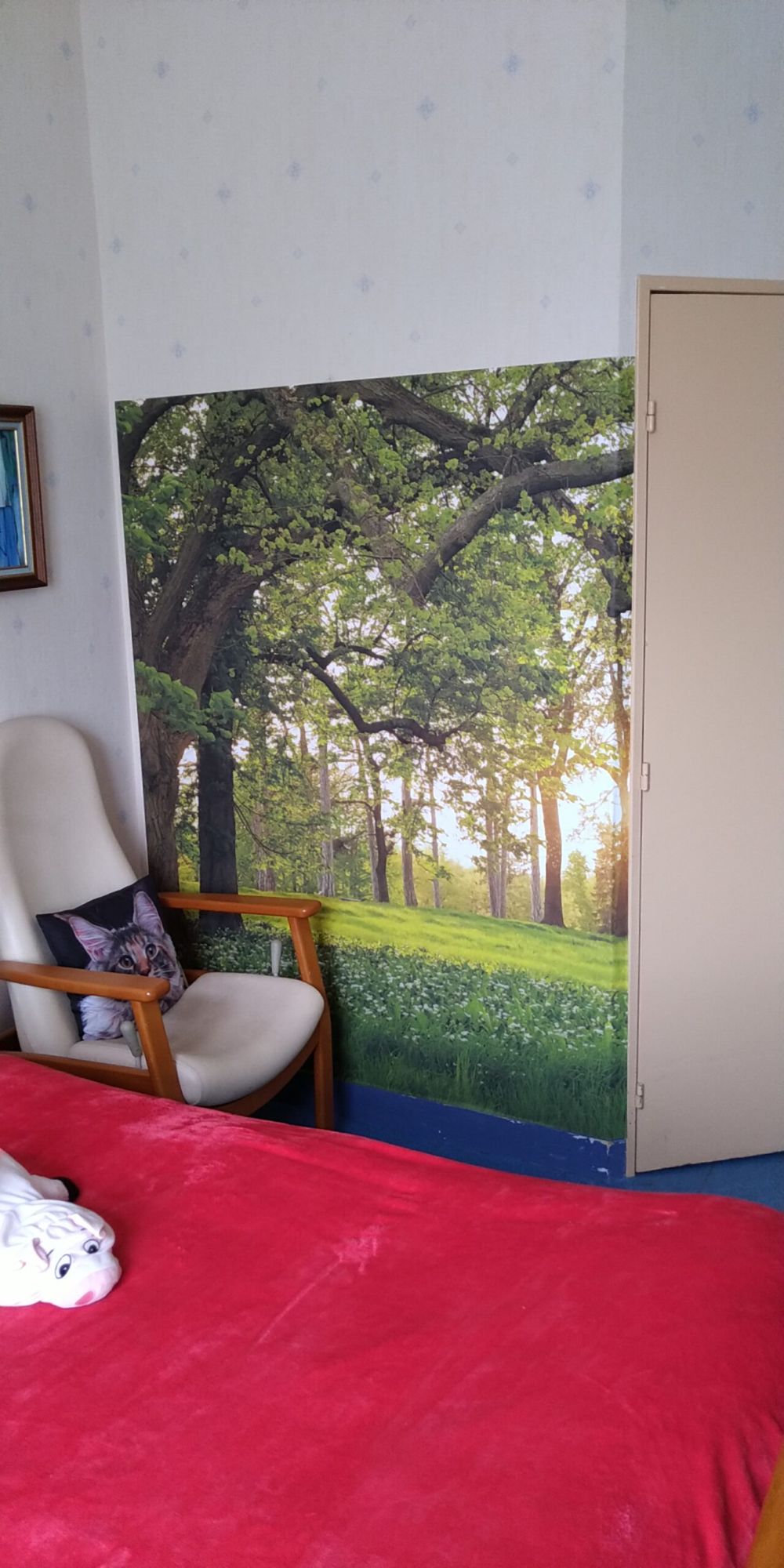 Fotobehang van een open plek in het bos