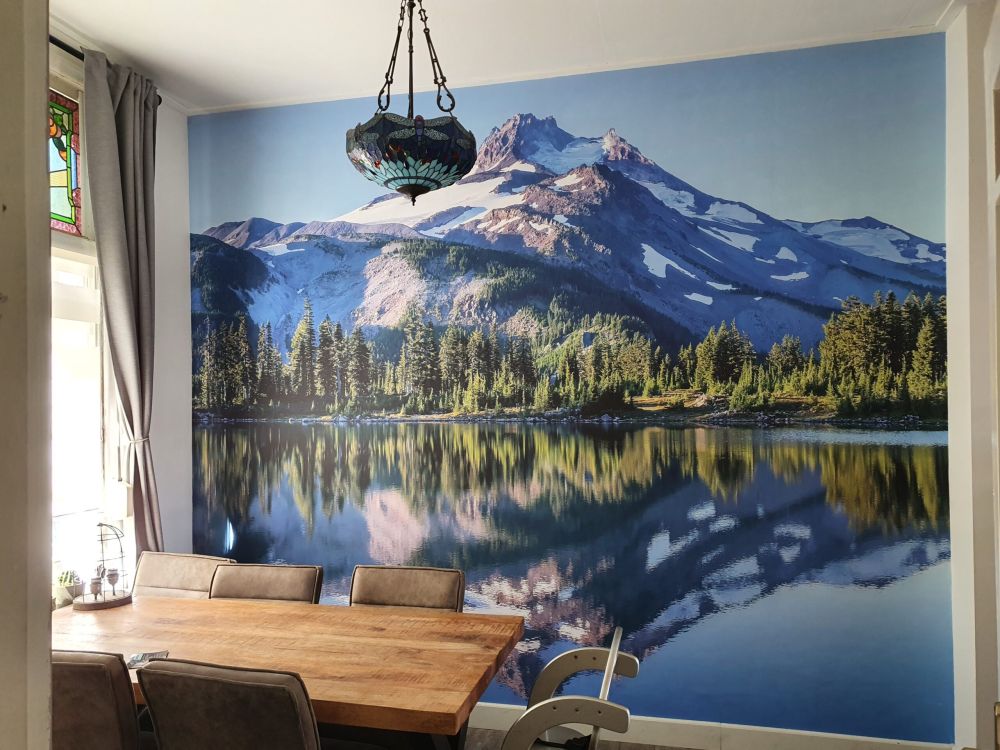 Fotobehang bergen sneeuw