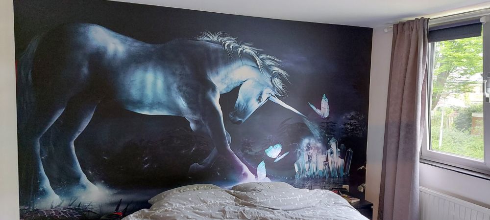 Spelende unicorn