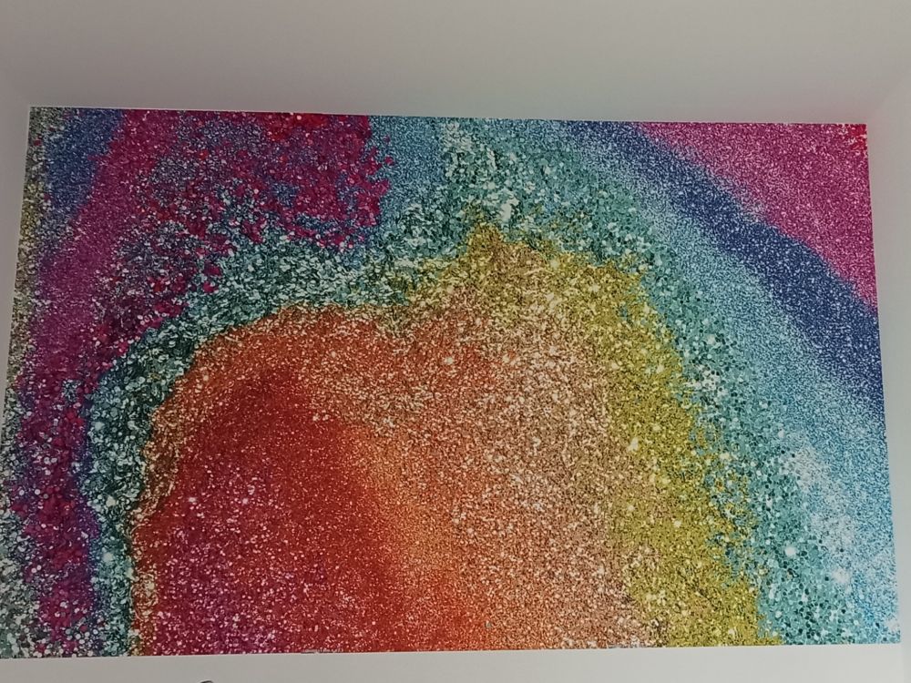 Regenboog glitters
