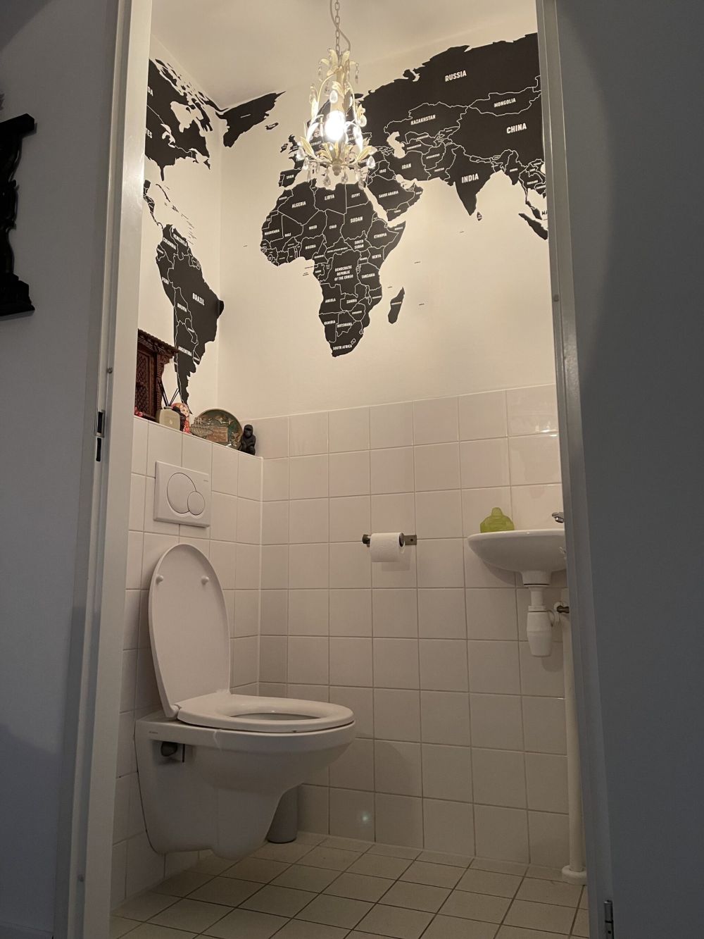 Zwarte wereldkaart