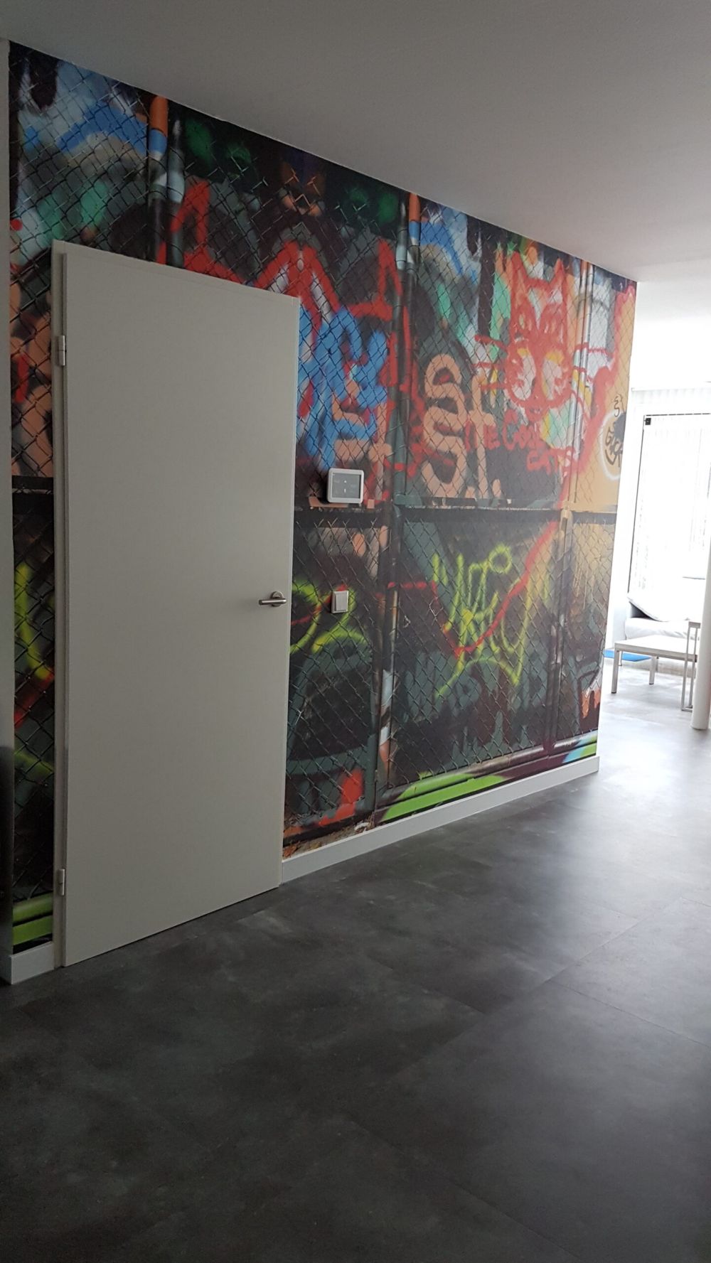 Graffiti op stalen deuren
