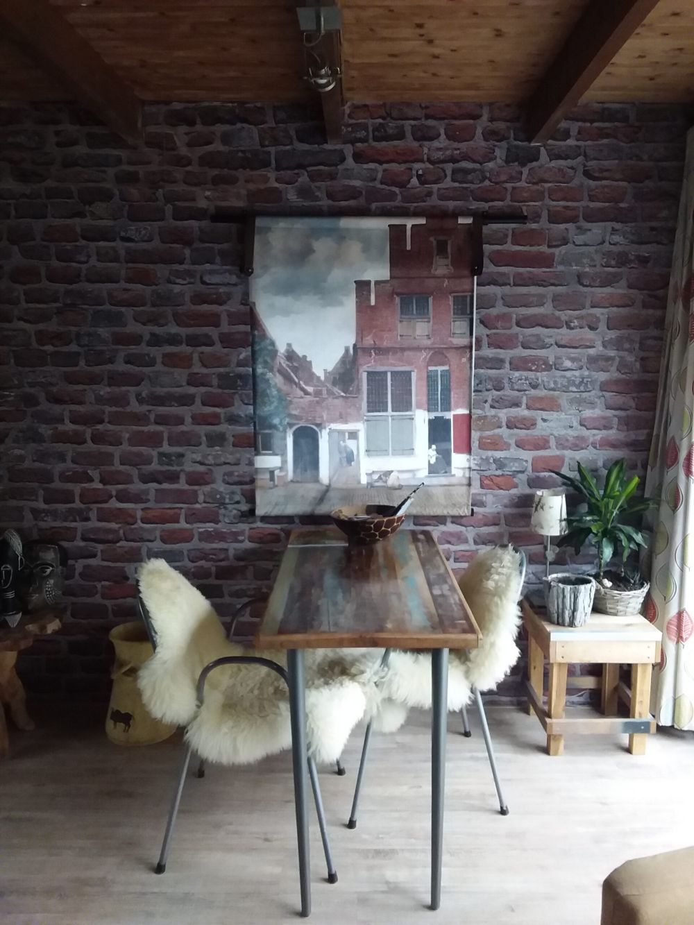 Gerestaureerde muur 