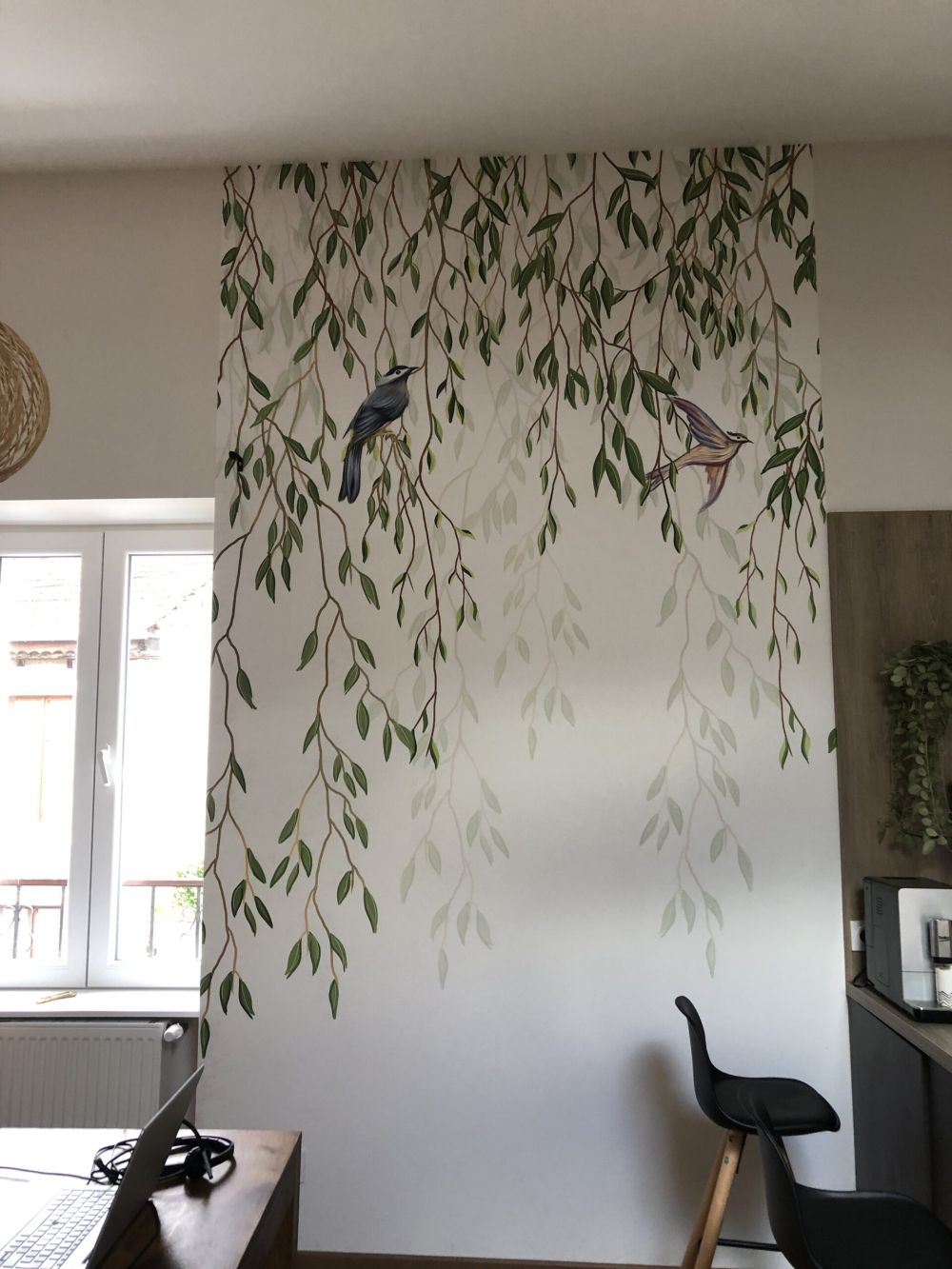 Groene hangende takken