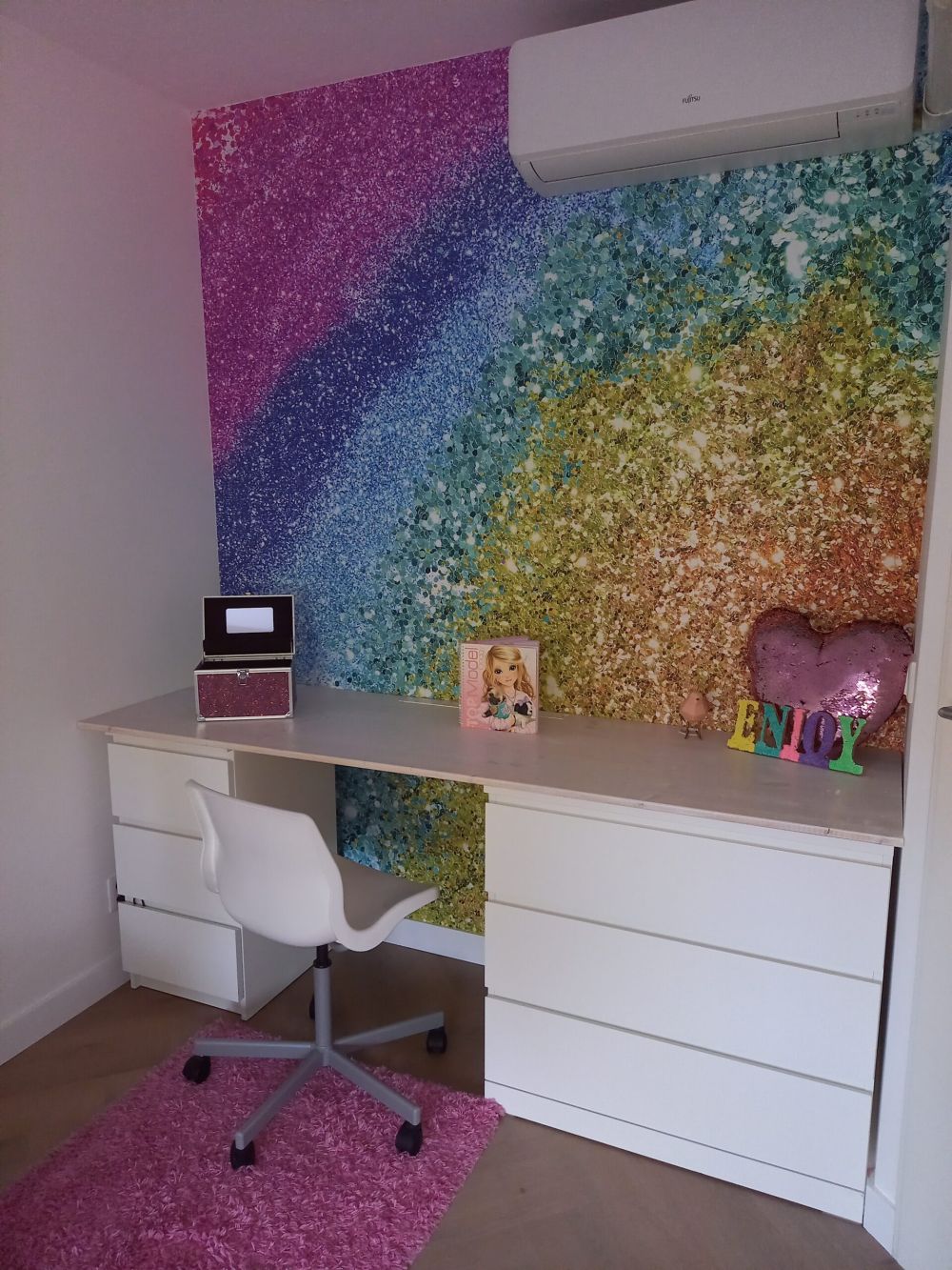 Regenboog glitters