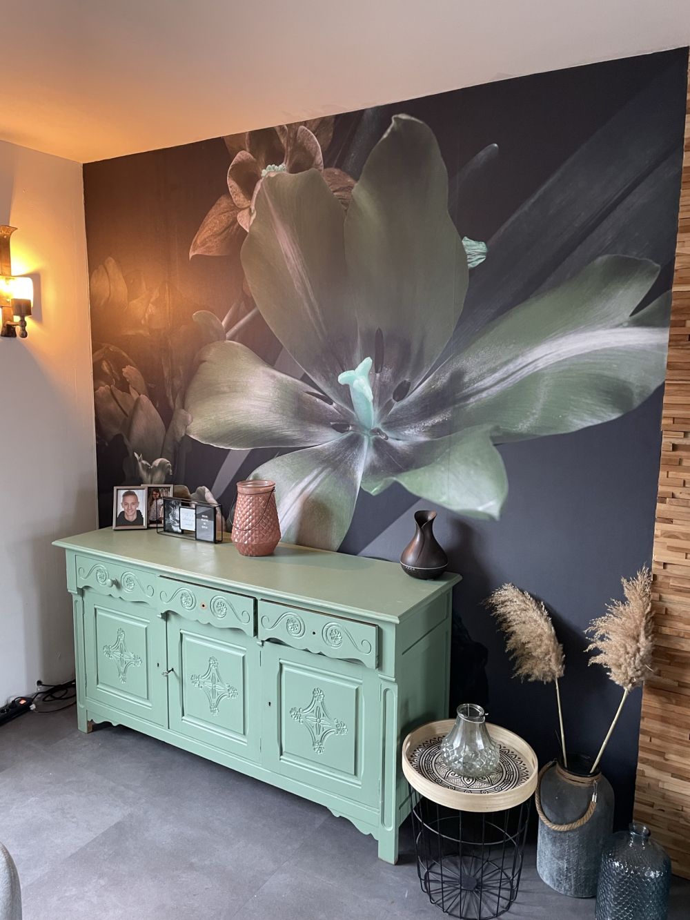 Donker bloemenboeket