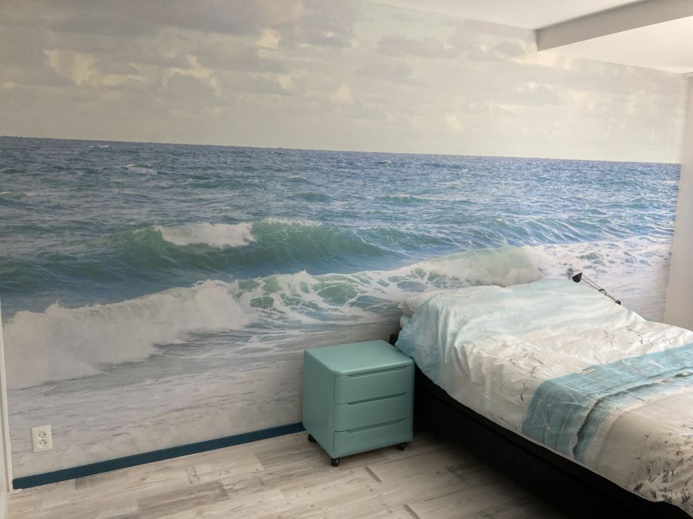 Zee met hoge golven