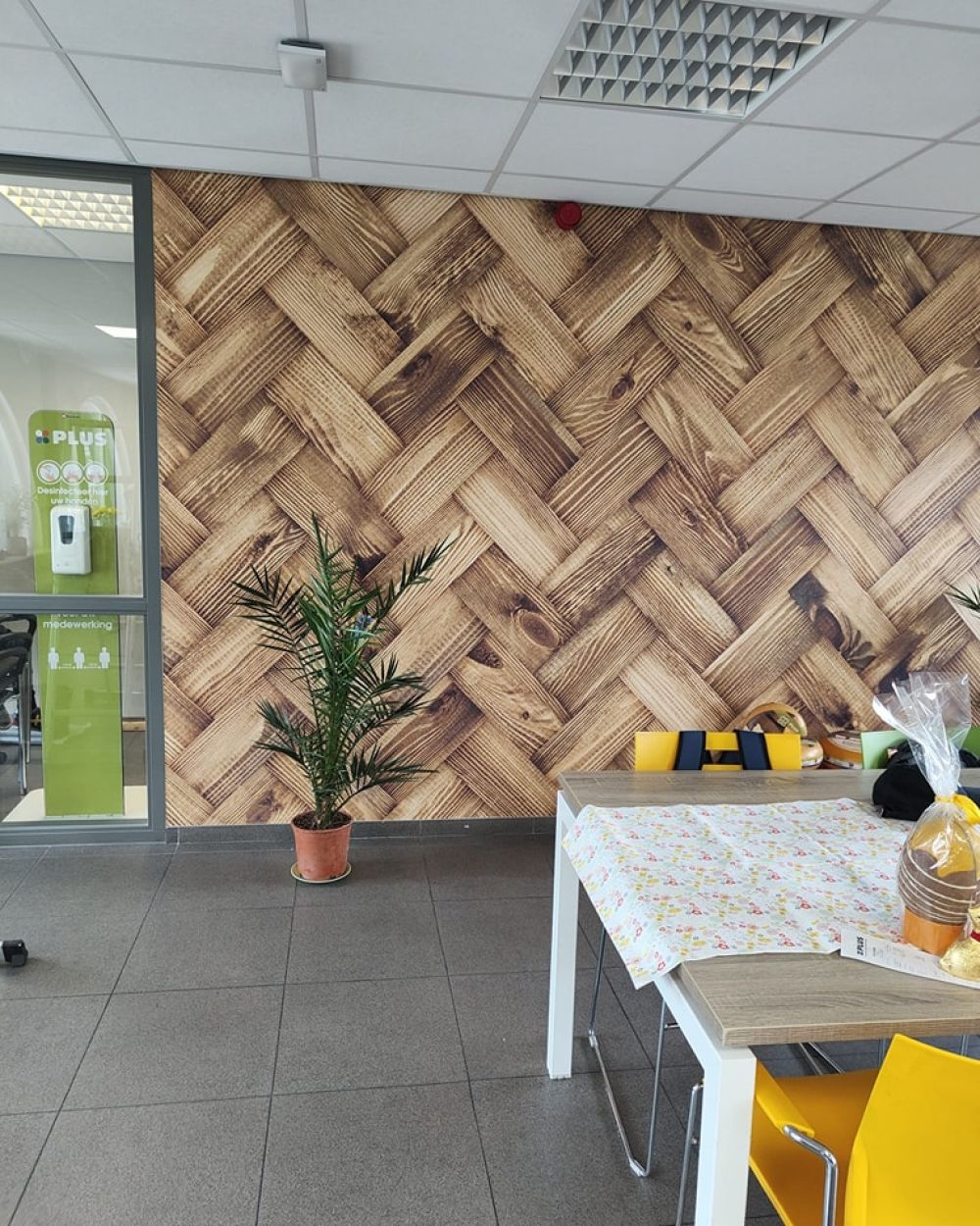 Natuurlijk houten visgraat