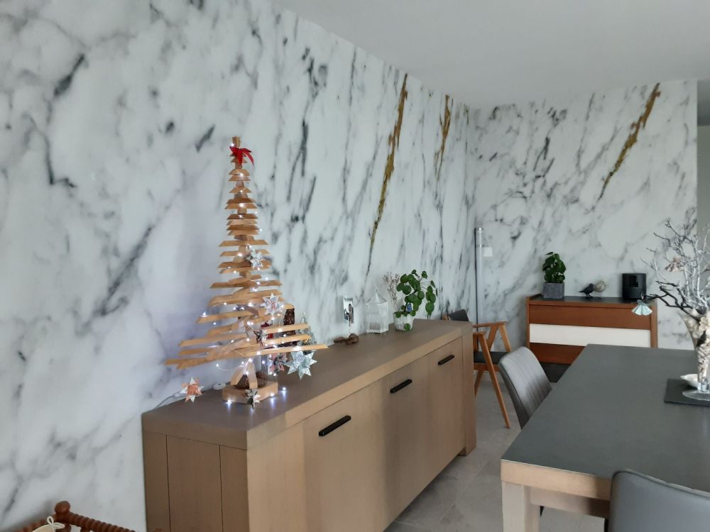 Marmer met wit en zwart