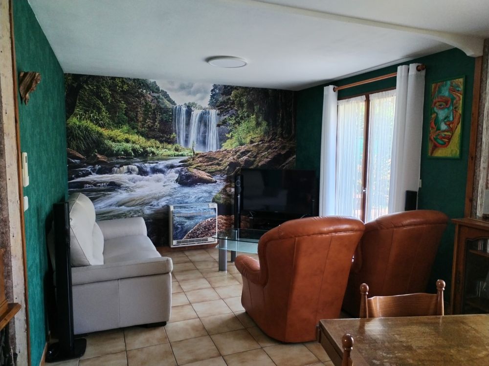 Waterval met stenen