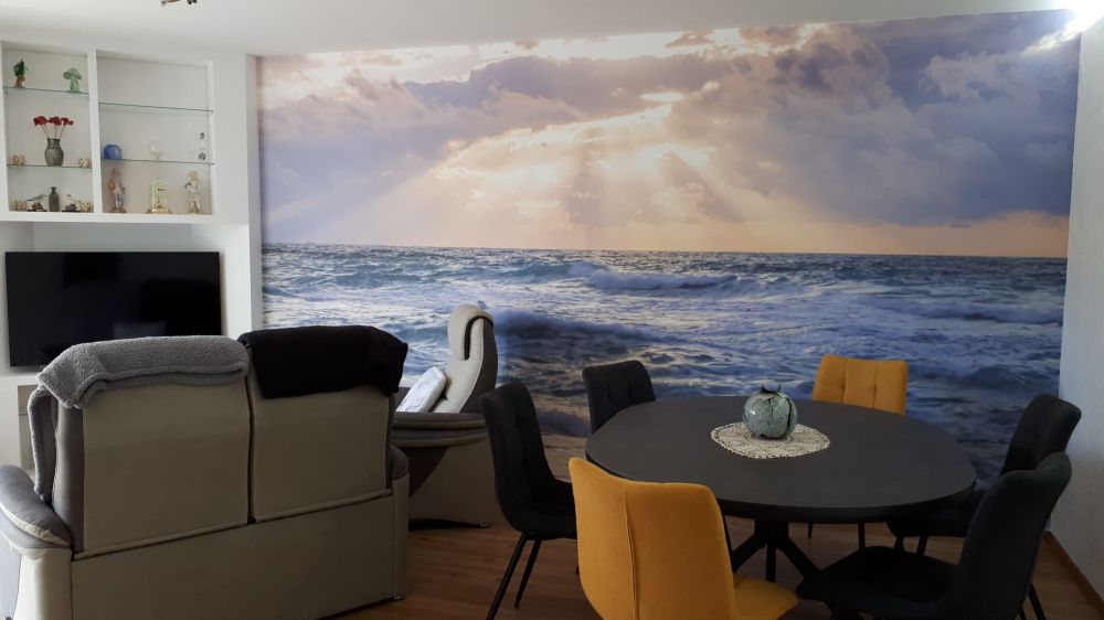 Zonnestralen bij de zee