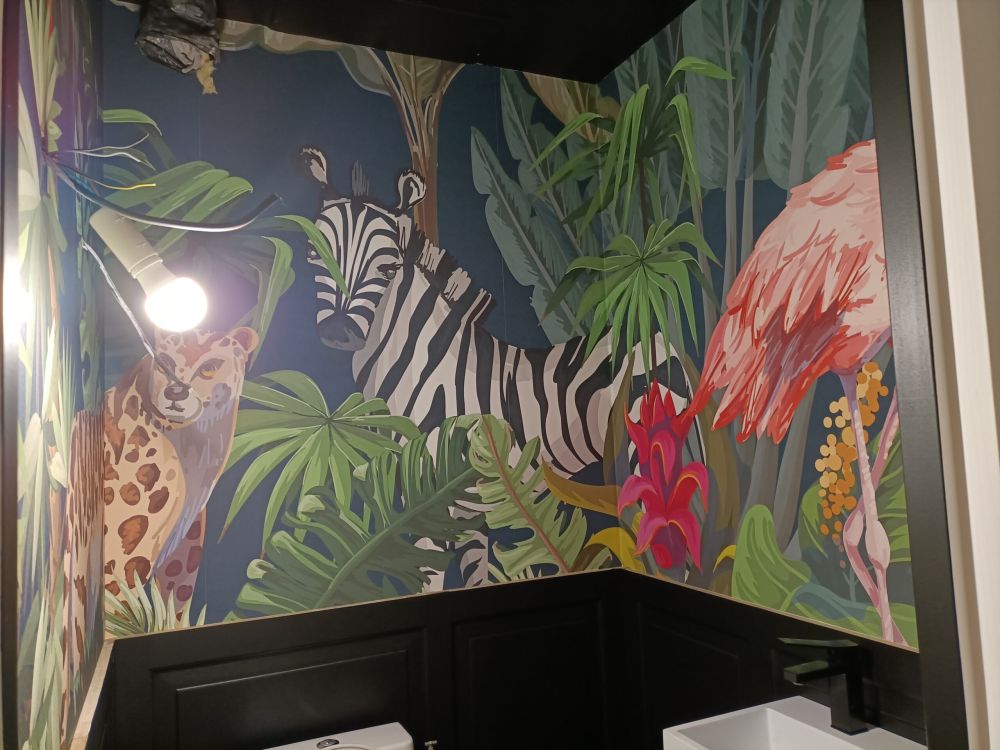 Gekleurde jungle dieren