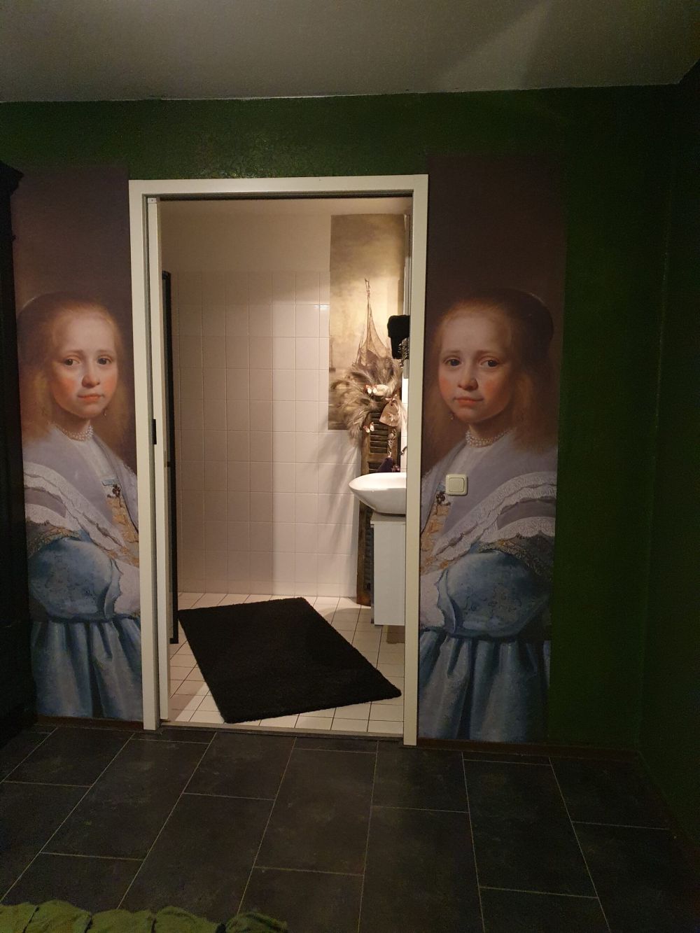 Portret van een meisje in het blauw