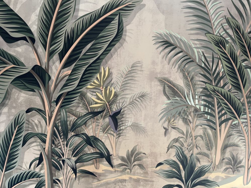 Vintage palmbomen
