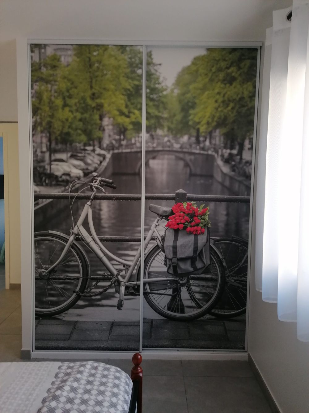 Fiets met bloemen