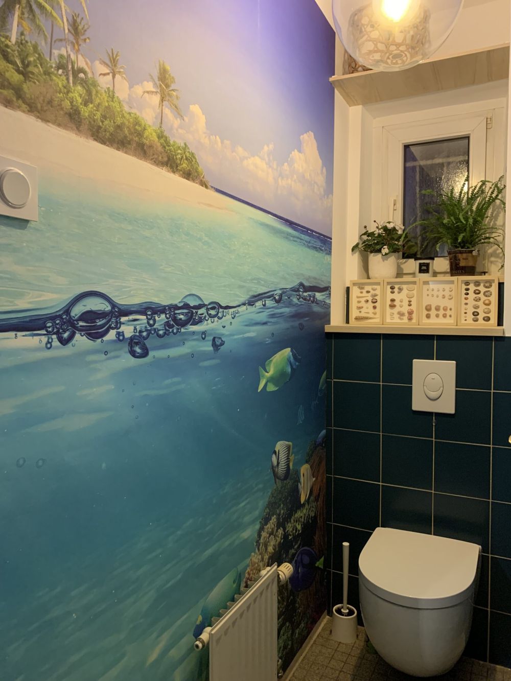 Tropisch eiland en koraalrif