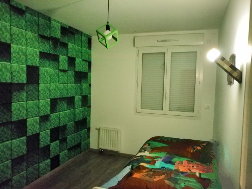 3D Minecraft gras