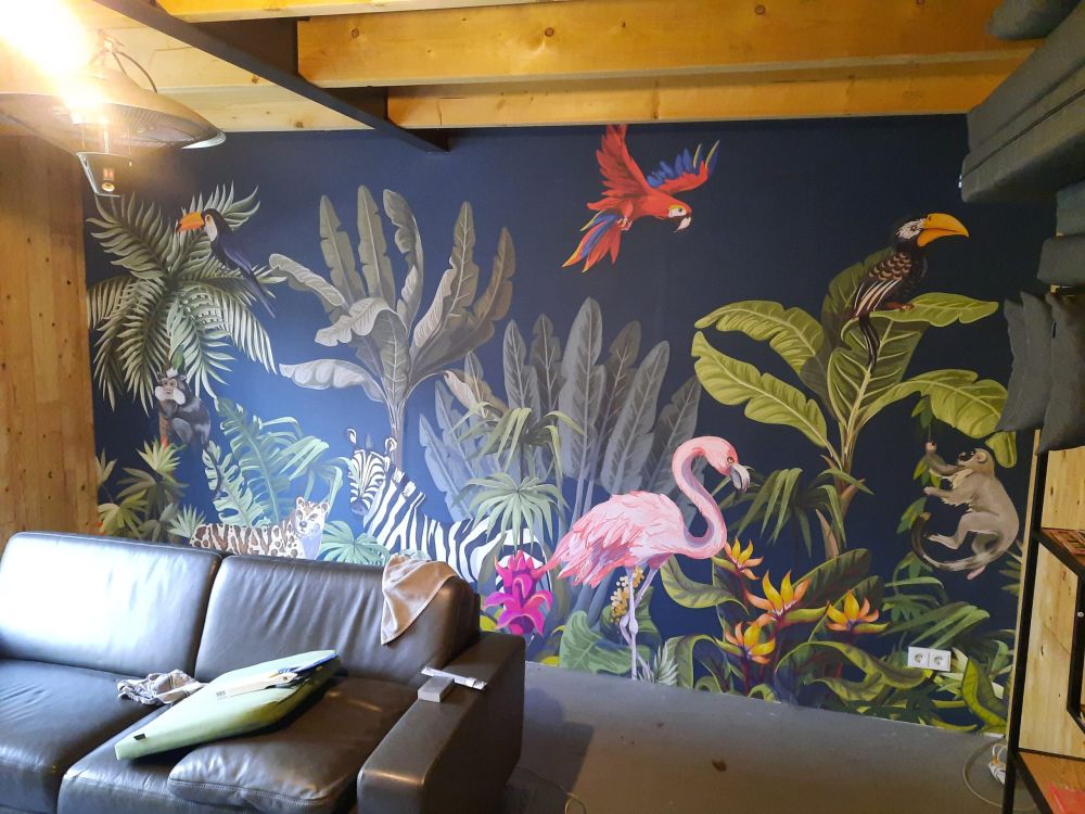 Gekleurde jungle dieren