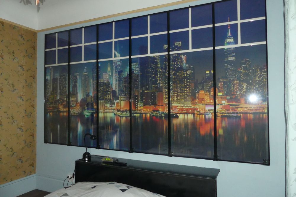 Fotobehang New York skyline in de nacht