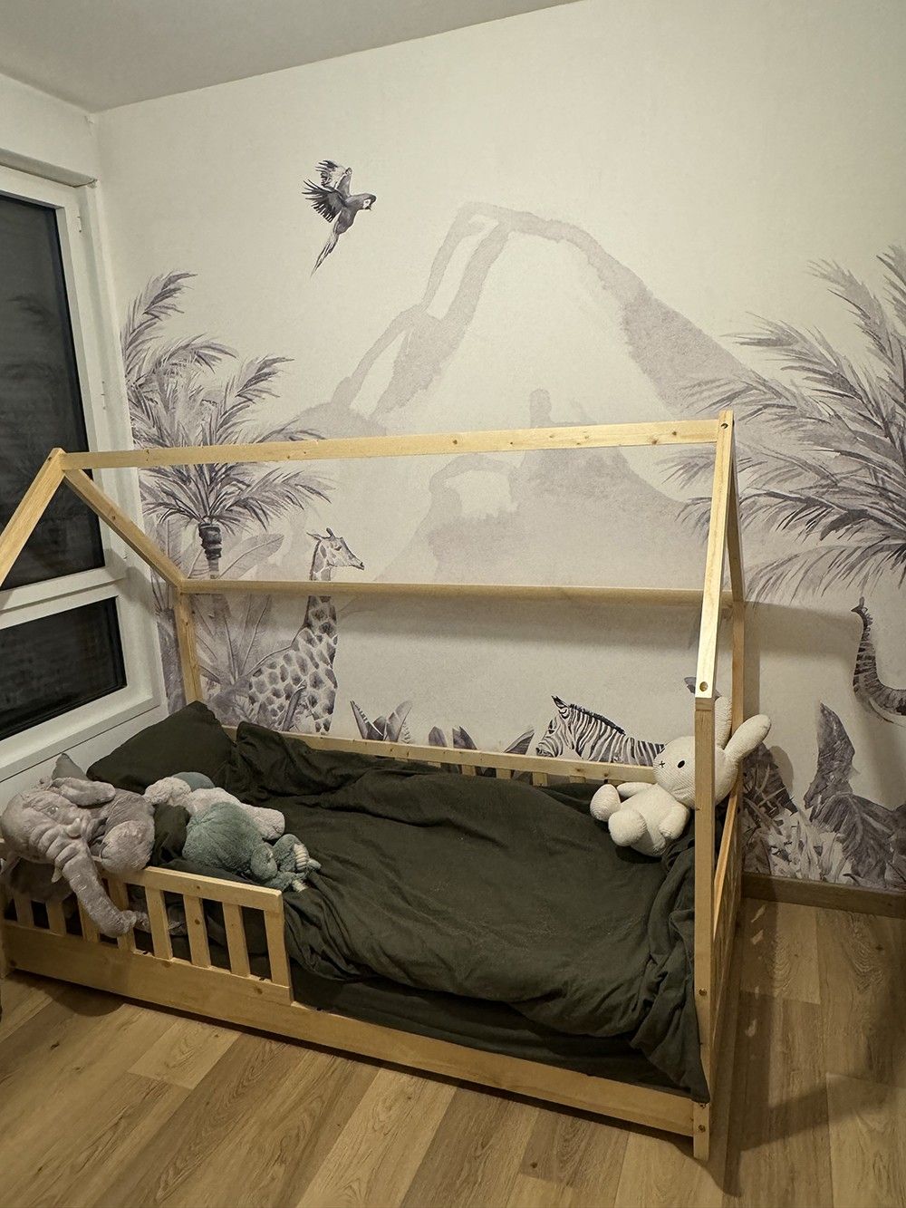 Jungle dieren in zwart-wit