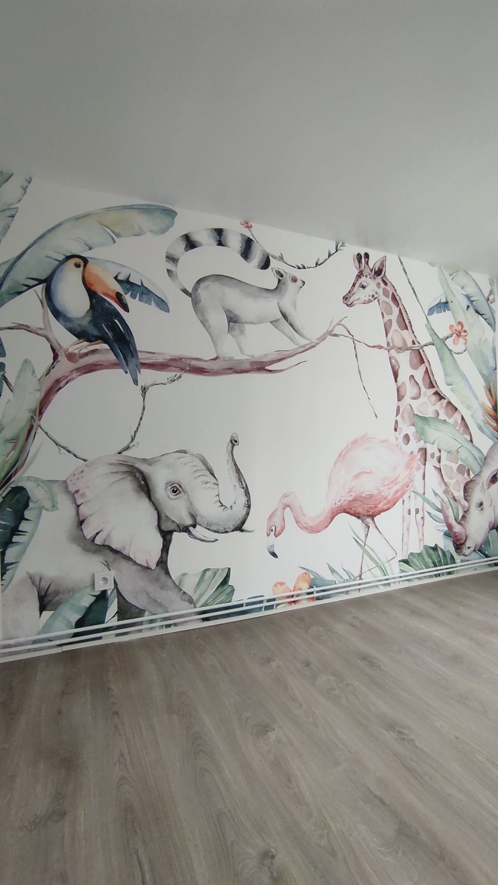 Waterverf Afrikaanse dieren
