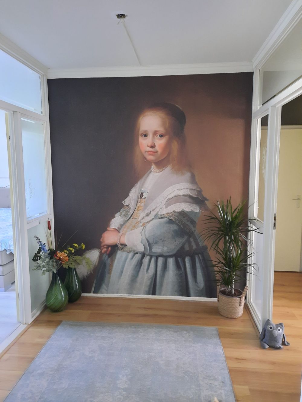 Portret van een meisje in het blauw