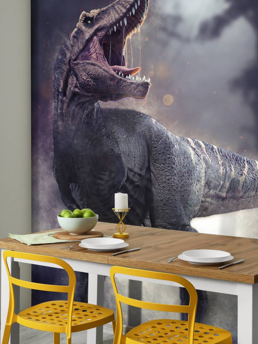 Tyrannosaurus Rex tijdens de nacht