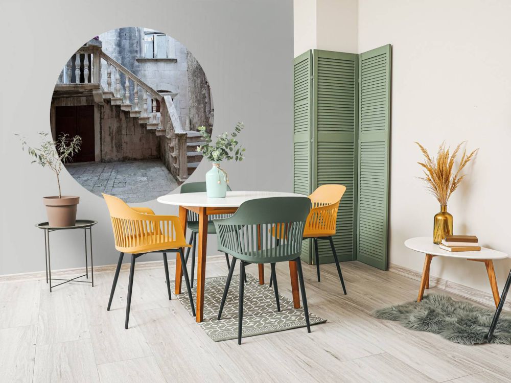 Traptredes in de oude stad Korƒçula