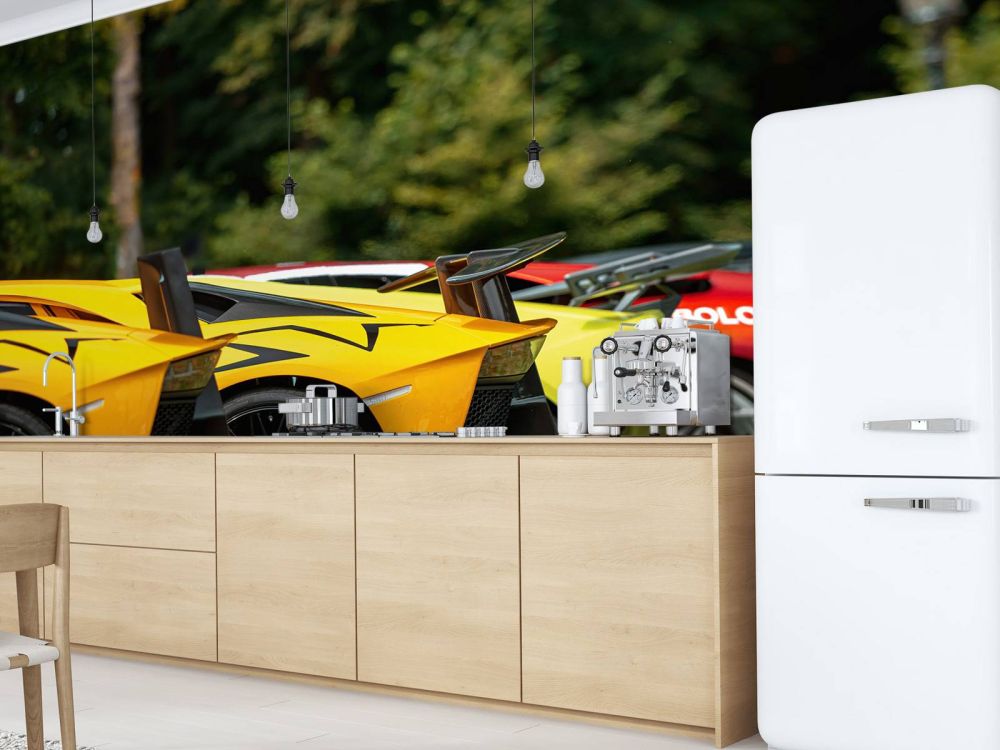 Supercar collectie iIn natuur