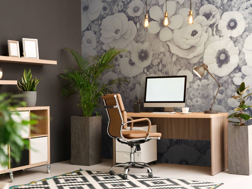 Poppy Tale Monochrome Bue
