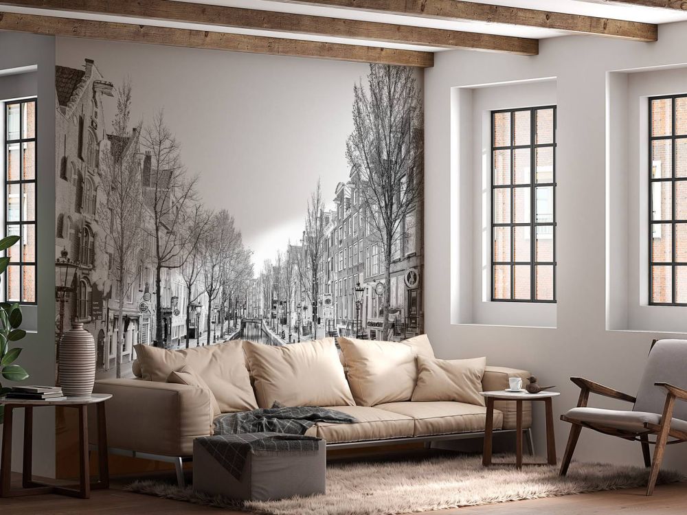 Amsterdam in zwart wit