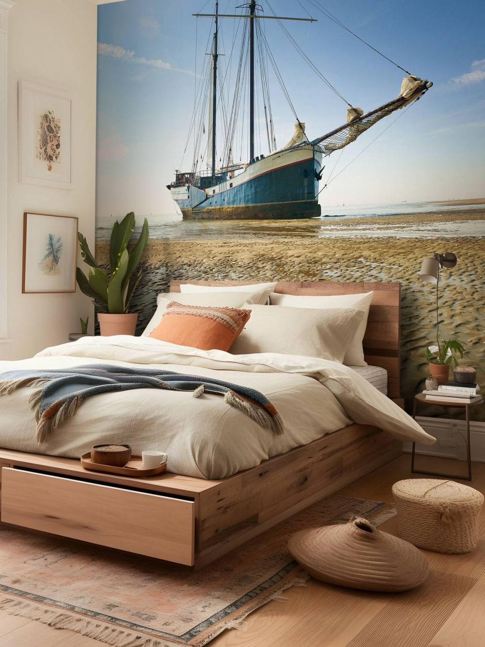 Schip op het wad