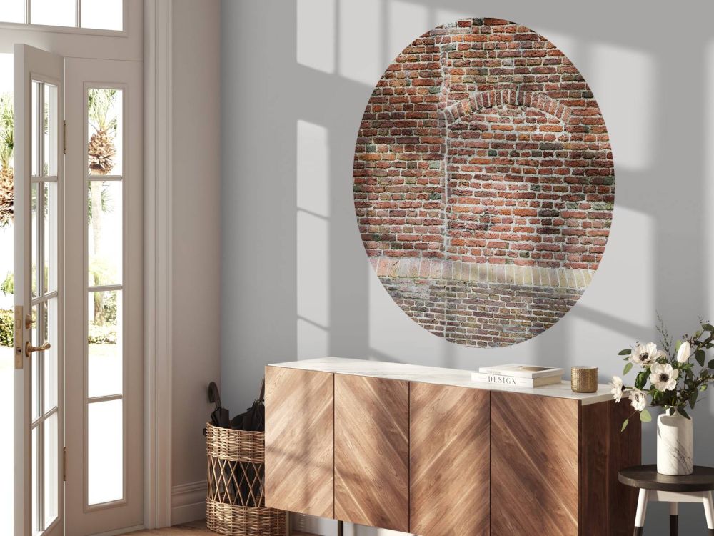Oude gescheurde muur