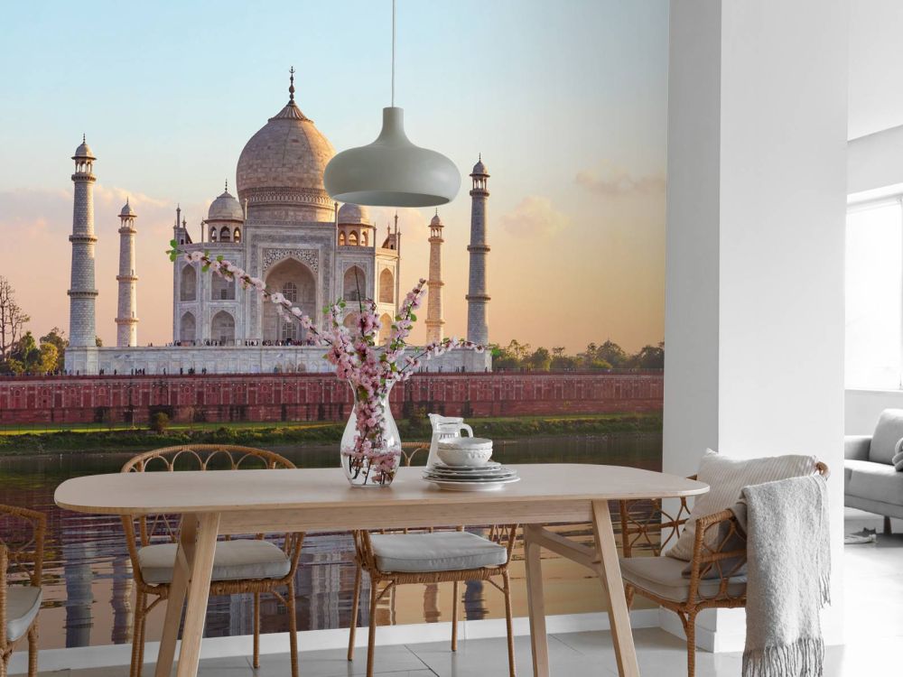 Taj Mahal in de ochtend