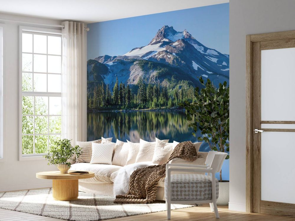 Fotobehang bergen sneeuw
