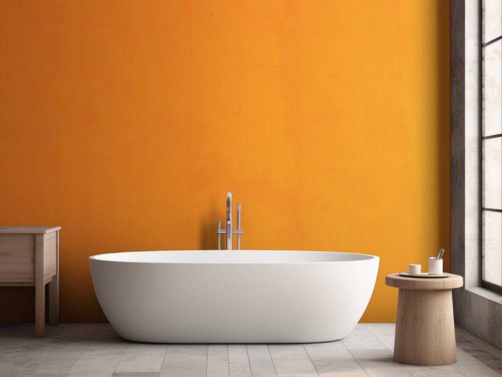 Fel oranje beton