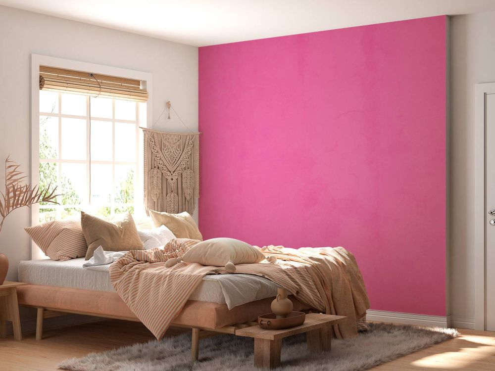 Fuchsia roze beton