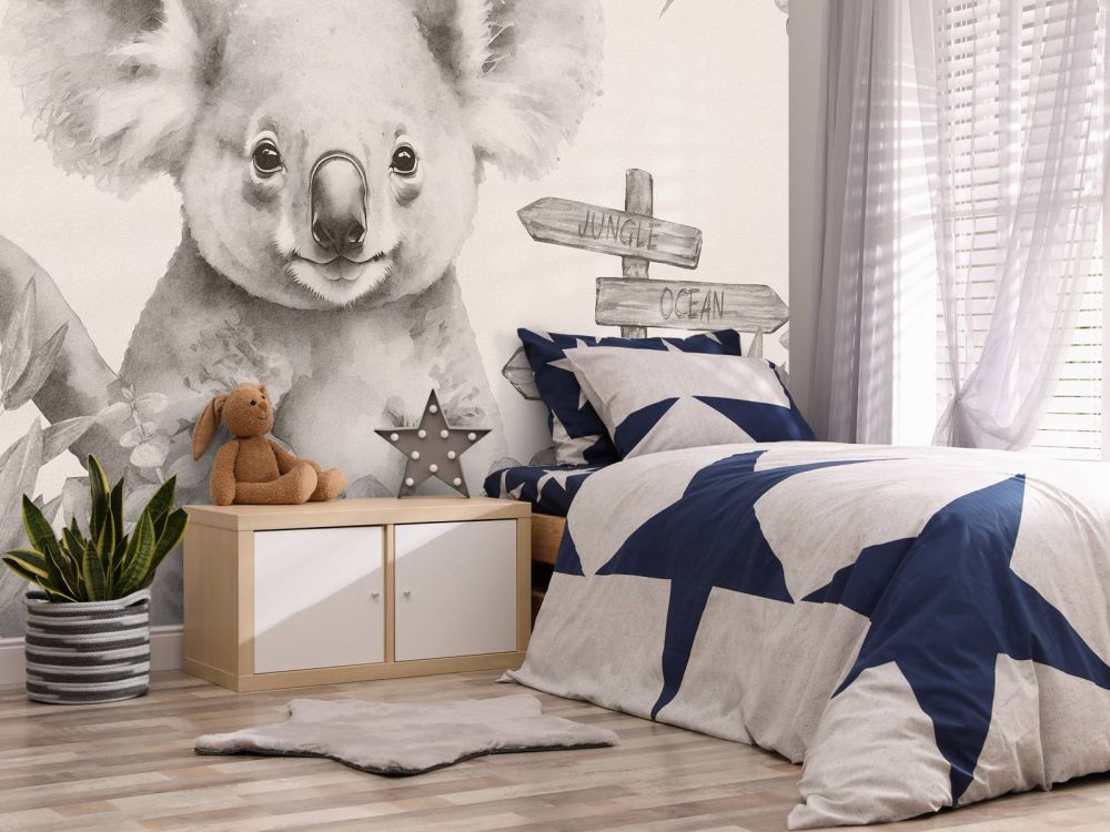 Baby koala in de jungle beige