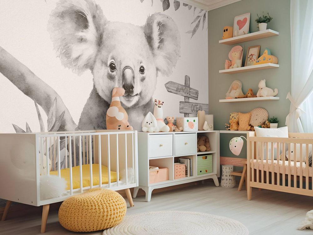 Baby koala in de jungle beige