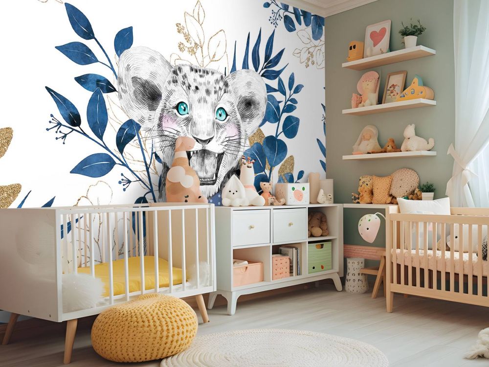 Blauwe jungle leeuwin baby