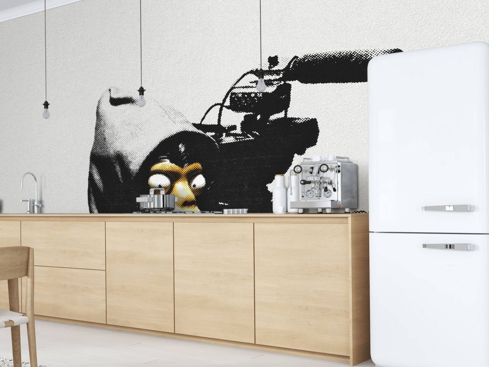 Banksy - ETTGS monkey, concrete